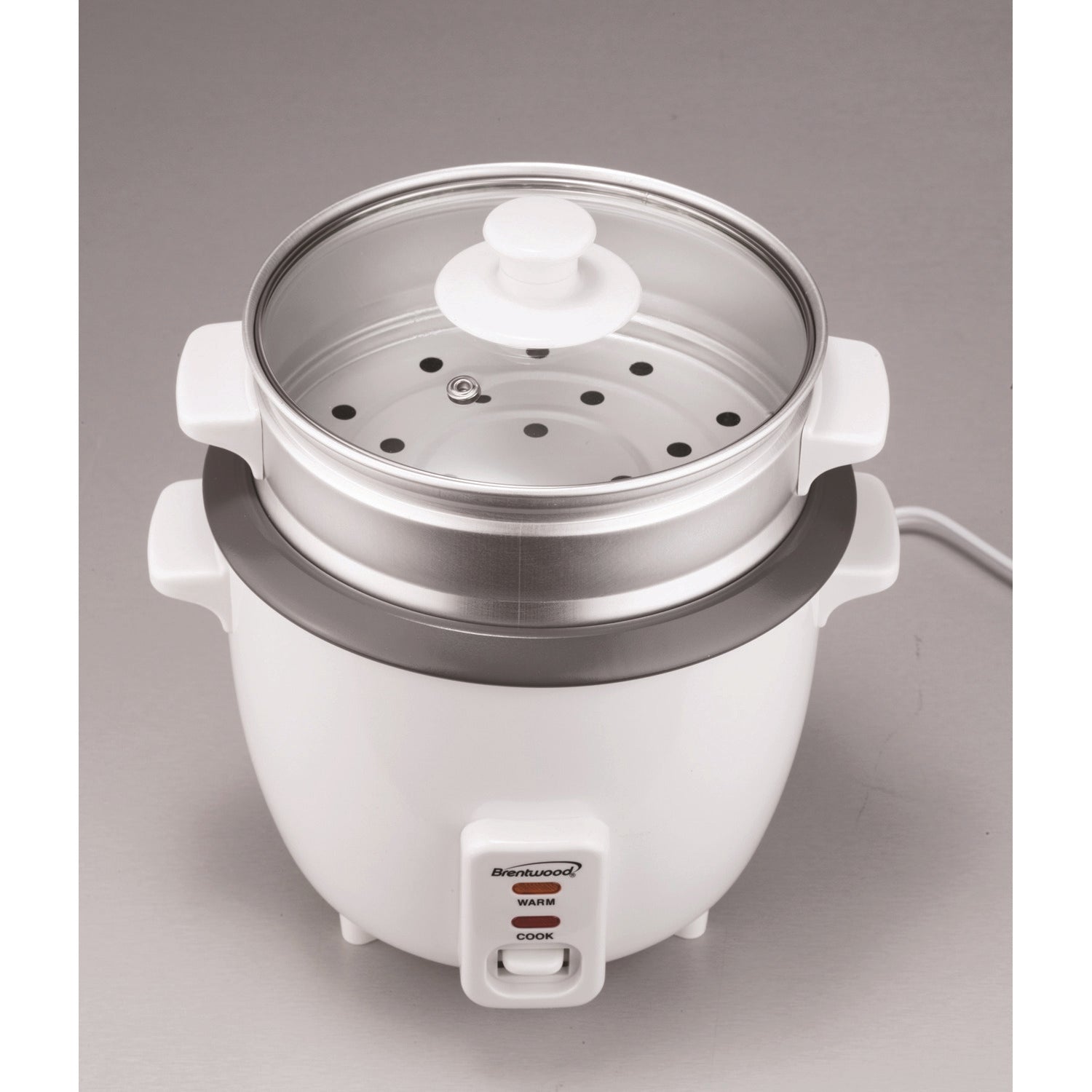 Brentwood Appliances TS-380S Rice Cooker with Steamer (10 Cups, 700 Watts)