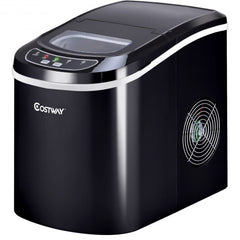 Mini Portable Compact Electric Ice Maker Machine-Black - Color: Black