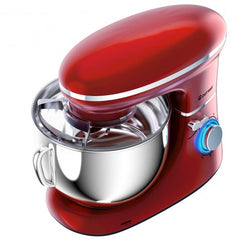 6.3 Quart Tilt-Head Food Stand Mixer 6 Speed 660W-Red - Color: Red