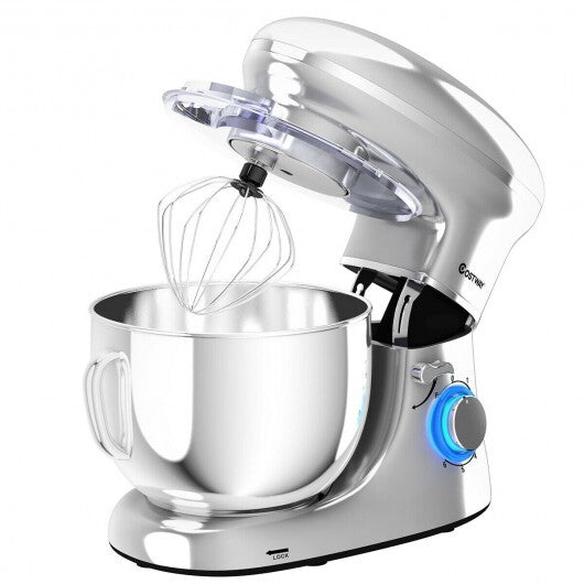 6.3 Quart Tilt-Head Food Stand Mixer 6 Speed 660W-Red