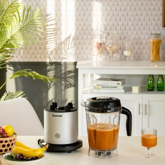 1500W Smoothie Maker High Power Blender with 10 Speeds - Color: Black