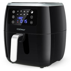 6.5QT Air Fryer Oilless Cooker with 8 Preset Functions and Smart Touch Screen-Black