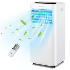 8000 BTU Portable Air Conditioner with Fan Dehumidifier Sleep Mode-8000 BTU - Color: White - Size: 8000 BTU