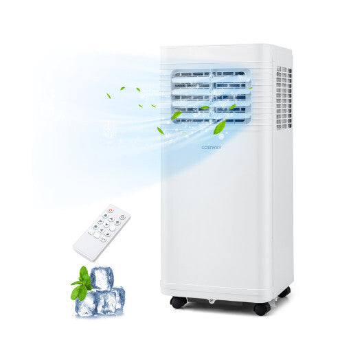 Portable Air Conditioner 8000/9000 BTU 3 in 1 AC Unit with Fan and Dehumidifier-8000 BTU - Color: White - Size: 8000 BTU