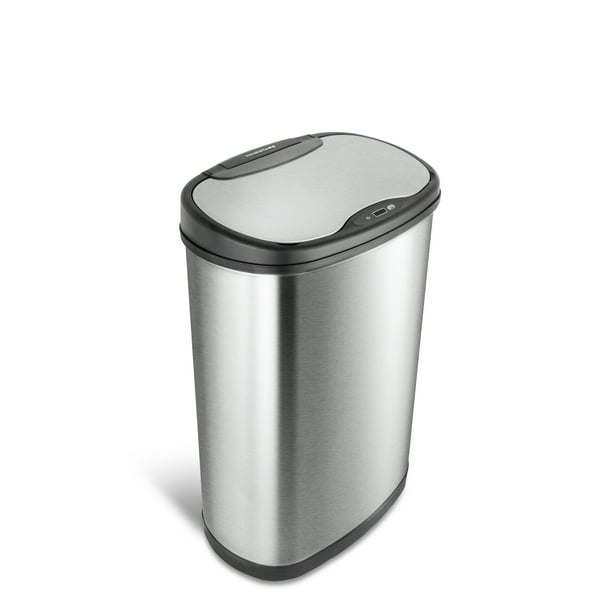 13.2 Gallon Trash Can, Motion Sensor Kitchen Trash Can, Stainless Steel