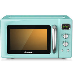 0.9 Cu.ft Retro Countertop Compact Microwave Oven