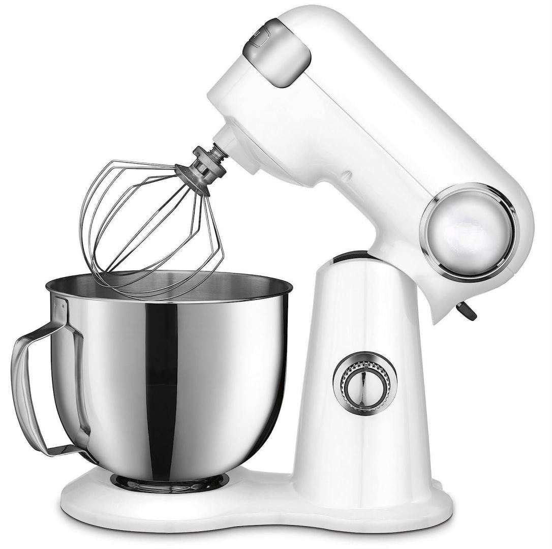 5.5 qt. 12-Speed White Die-Cast Stand Mixer with Attachments