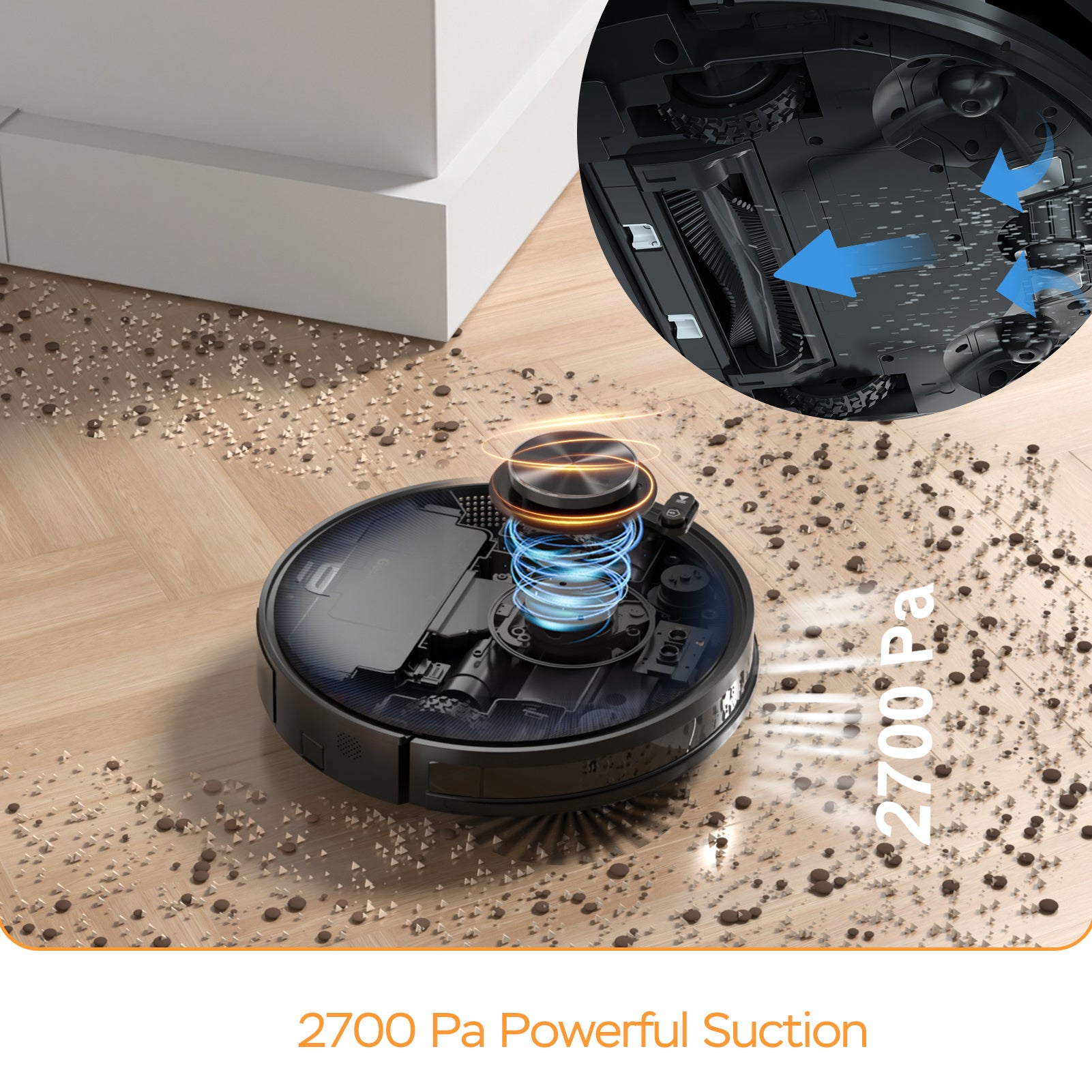 Geek Smart L7 Robot Vacuum Cleaner And Mop;  LDS Navigation;  Wi-Fi Connected APP;  Selective Room Cleaning; MAX 2700 PA Suction;  Ideal For Pets And Larger Home(Banned From Selling On Amazon)