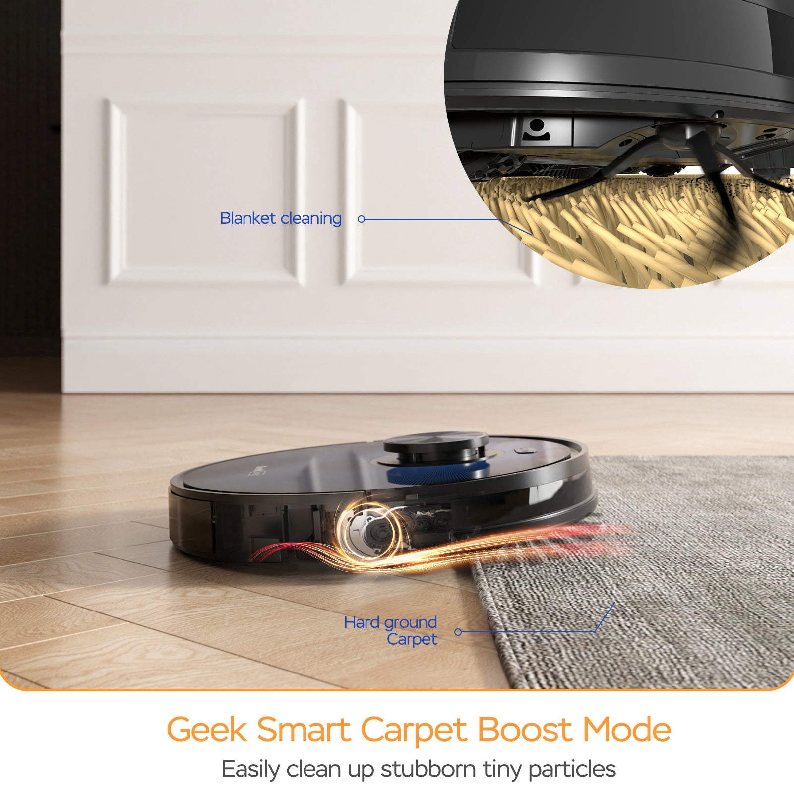 Geek Smart L7 Robot Vacuum Cleaner And Mop;  LDS Navigation;  Wi-Fi Connected APP;  Selective Room Cleaning; MAX 2700 PA Suction;  Ideal For Pets And Larger Home(Banned From Selling On Amazon)