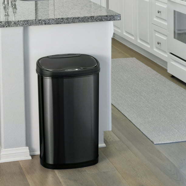 13.2 Gallon Trash Can, Motion Sensor Kitchen Trash Can, Stainless Steel