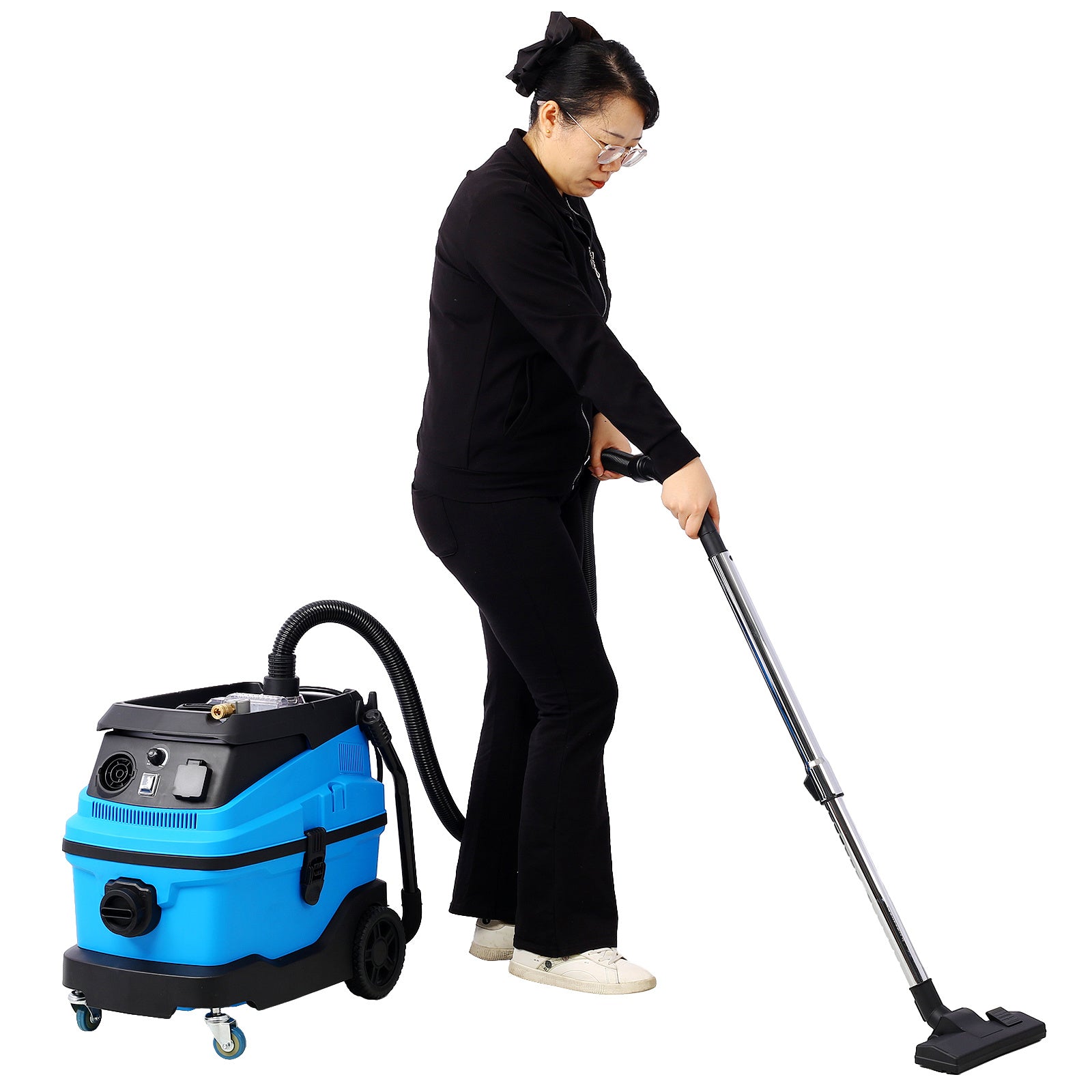 Wet Dry Blow Vacuum 3 in 1 Shop Vacuum Cleaner with More Than 18KPA Powerful Suction Great for Garage, Home, Workshop, Hard Floor and Pet Hair 8 Gallon Large Capacity 6 Peak Hp 1200W