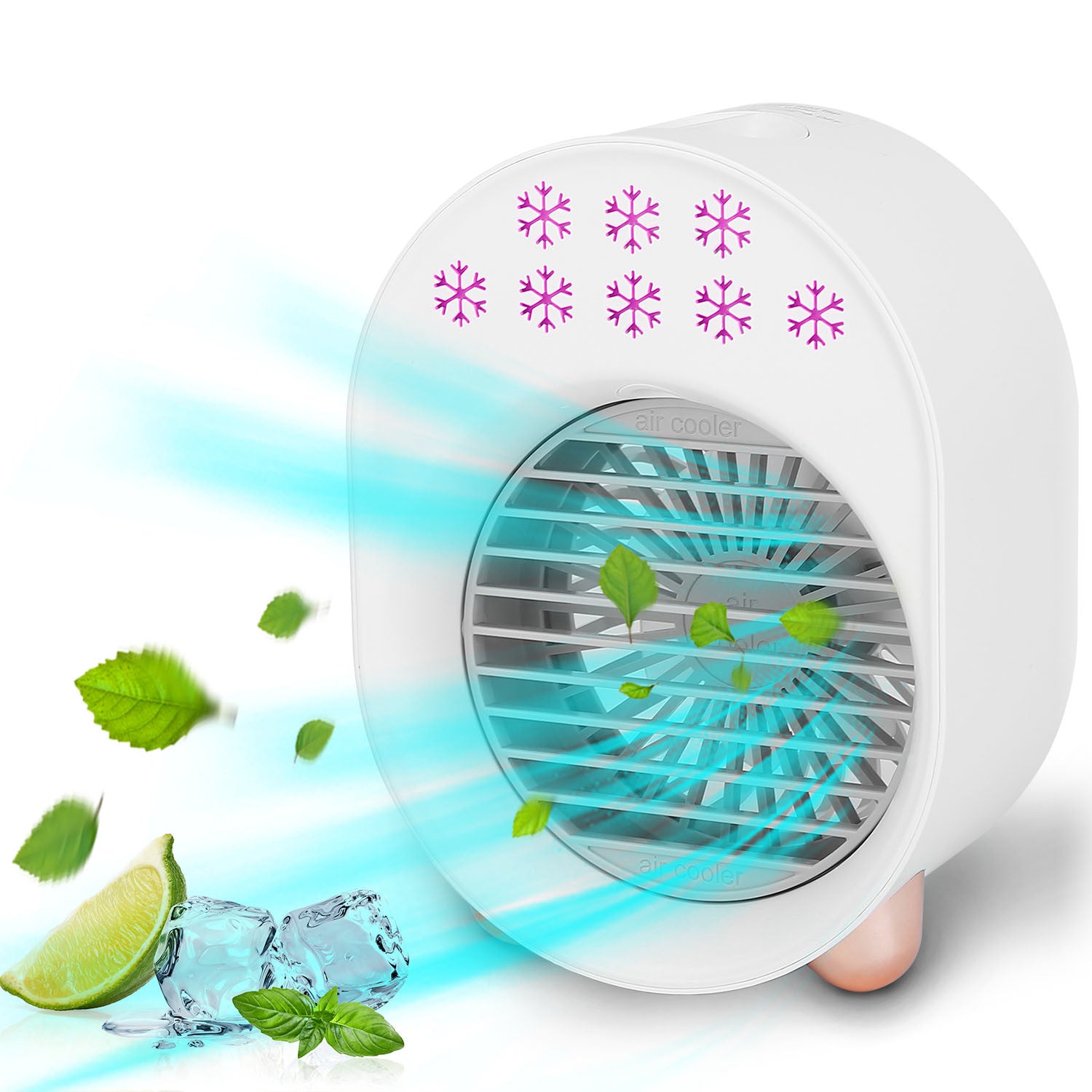 4 In 1 Portable Mini Desktop Air Conditioner Fan Water Mist Cooling Fan