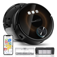 Geek Smart L8 Robot Vacuum Cleaner and Mop;  LDS Navigation;  Wi-Fi Connected APP;  Selective Room Cleaning; MAX 2700 PA Suction;  Ideal for Pets and Larger Home(Banned From Selling On Amazon)