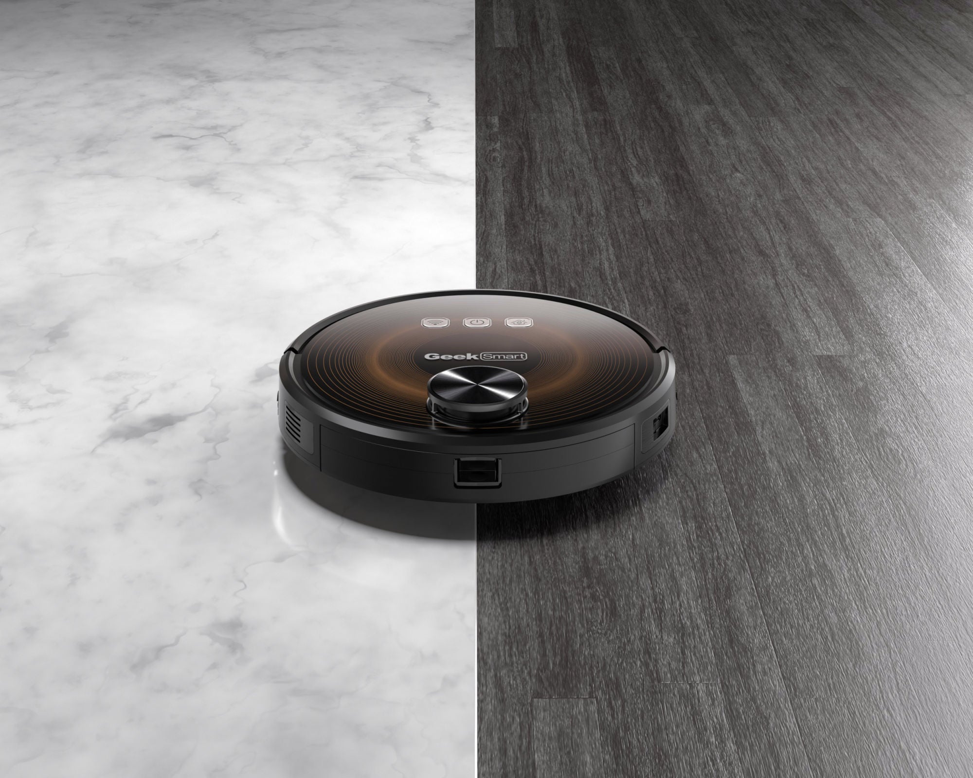 Geek Smart L8 Robot Vacuum Cleaner and Mop, LDS Navigation, Wi-Fi Connected APP, Selective Room Cleaning,MAX 2700 PA Suction, Ideal for Pets and Larger Home(Ban on Amazon)