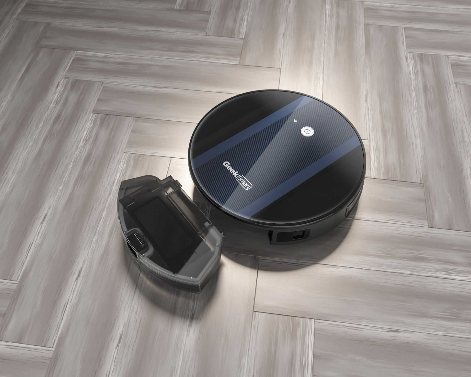 Geek Smart Robot Vacuum Cleaner G6, Ultra-Thin, 1800Pa Strong Suction, Automatic Self-Charging, Wi-Fi Connectivity, App Control, Custom Cleaning, 100mins Run Time(Ban on Amazon)