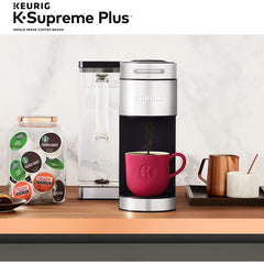 Keurig K-Supreme Plus Stainless Steel Single Serve K-Cup Pod Coffee Maker + 18 K-Cup Pods