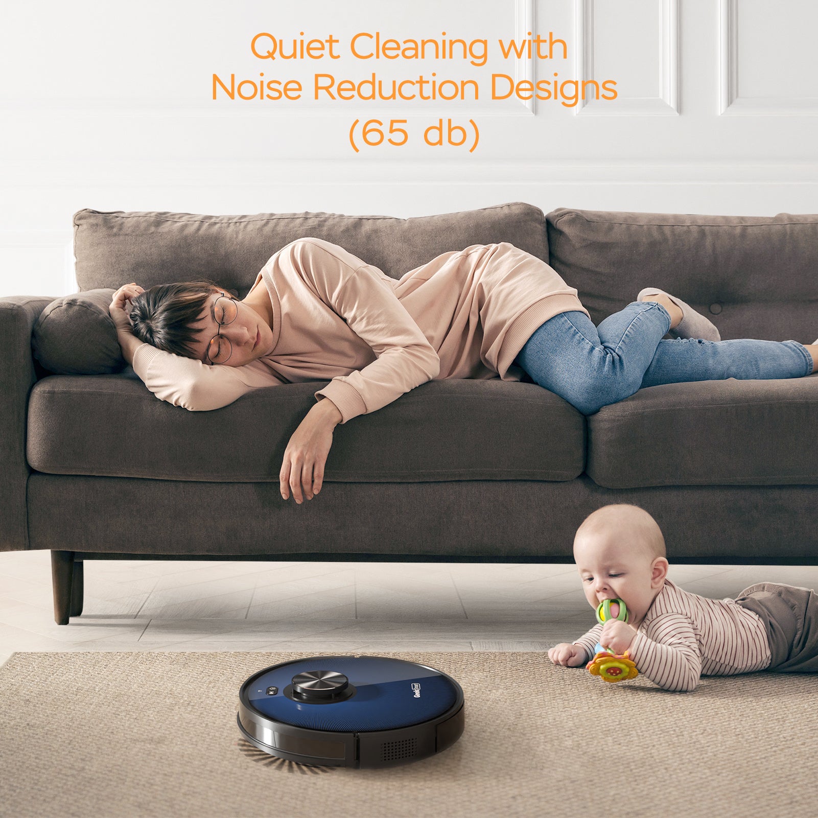 Geek Smart L7 Robot Vacuum Cleaner And Mop;  LDS Navigation;  Wi-Fi Connected APP;  Selective Room Cleaning; MAX 2700 PA Suction;  Ideal For Pets And Larger Home(Banned From Selling On Amazon)