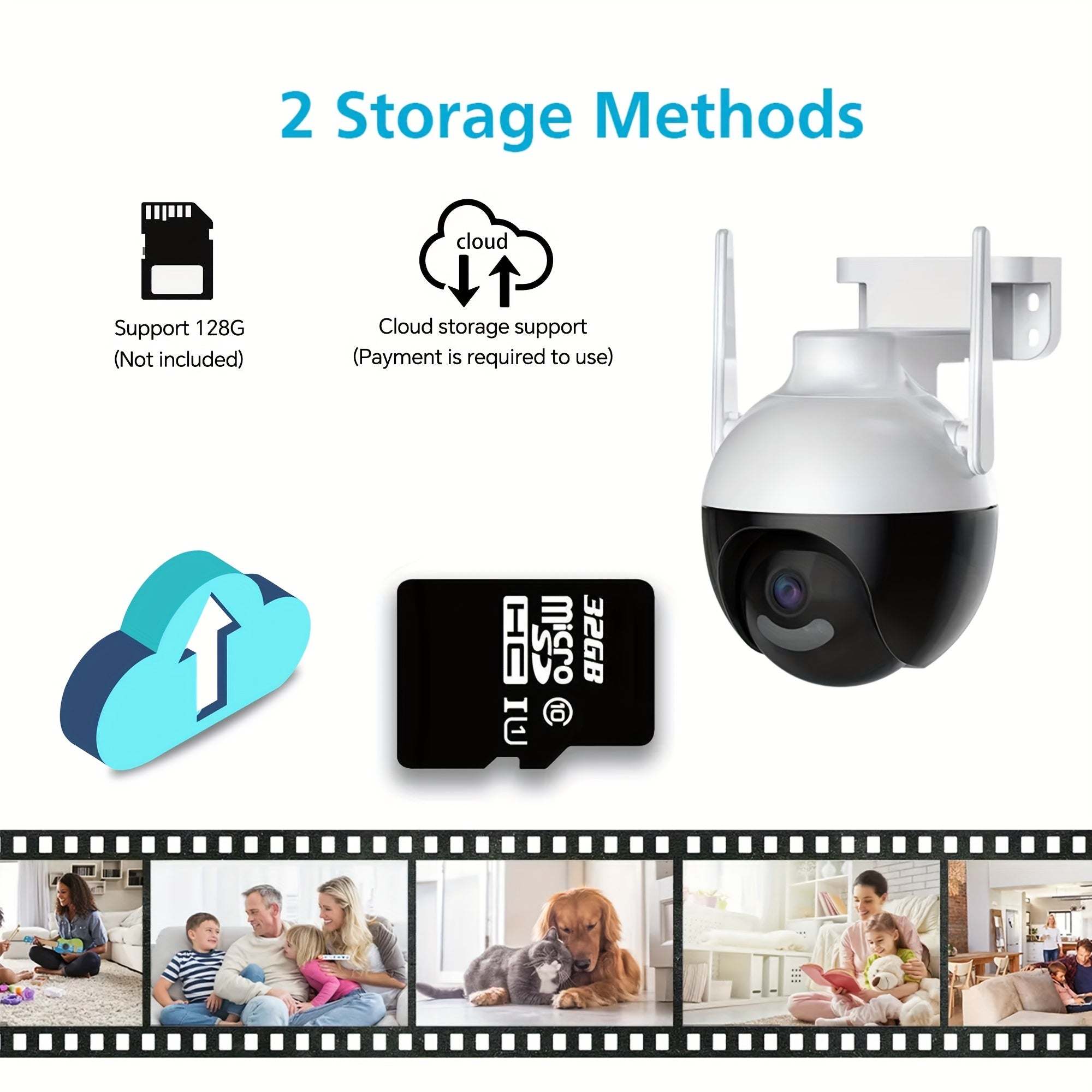 Wireless Security Camera HD Mini PTZ 360 IP66 Waterproof