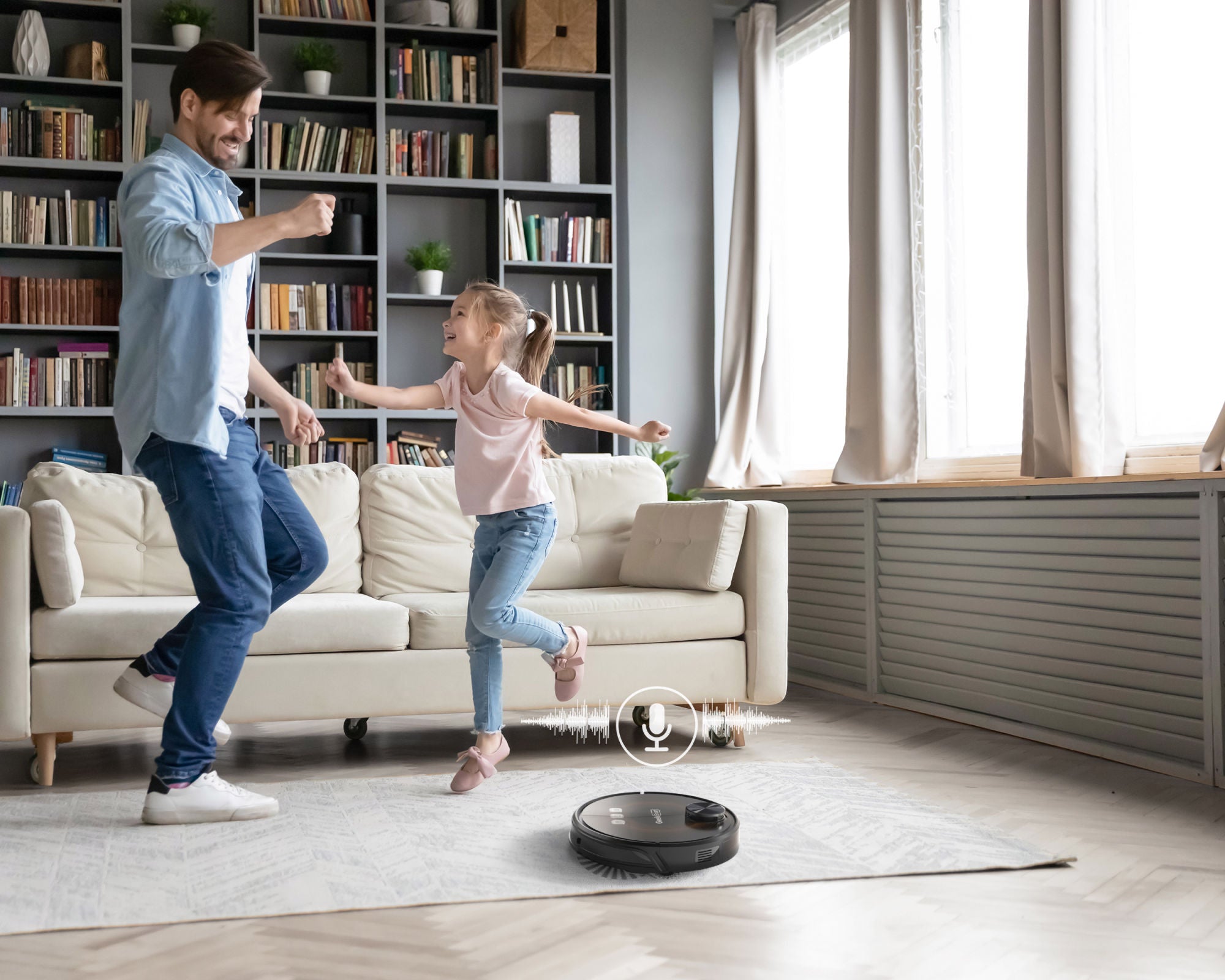 Geek Smart L8 Robot Vacuum Cleaner and Mop, LDS Navigation, Wi-Fi Connected APP, Selective Room Cleaning,MAX 2700 PA Suction, Ideal for Pets and Larger Home(Ban on Amazon)