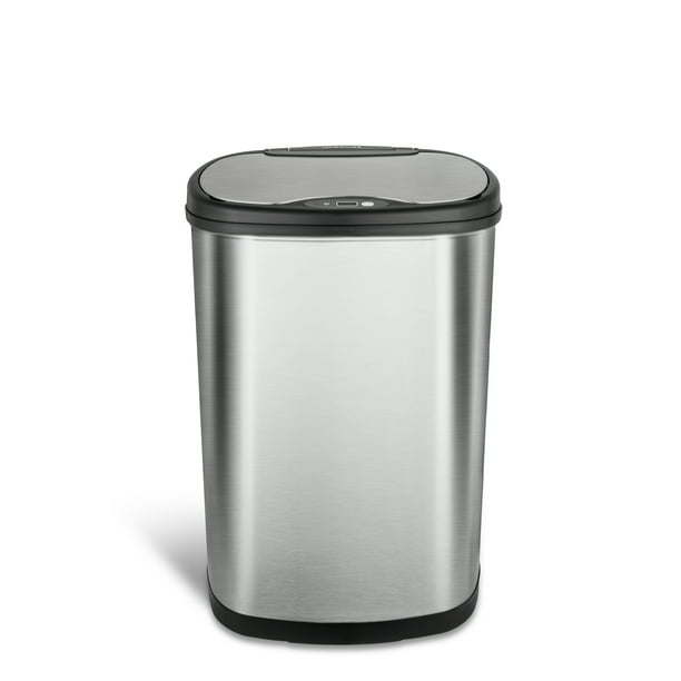 13.2 Gallon Trash Can, Motion Sensor Kitchen Trash Can, Stainless Steel