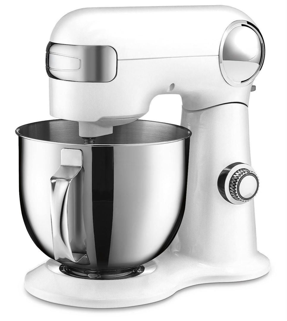 5.5 qt. 12-Speed White Die-Cast Stand Mixer with Attachments