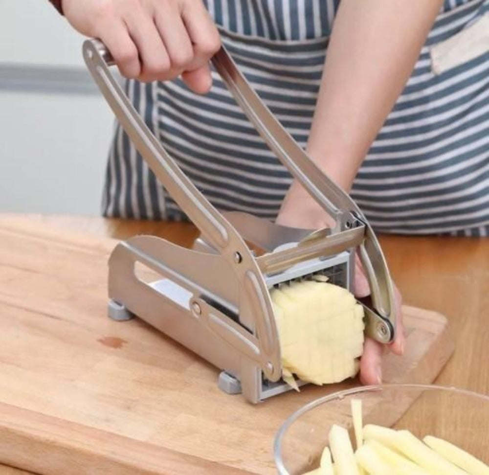 Stainless Steel French Fries and Vegetable Cutter with 2 Different Blades